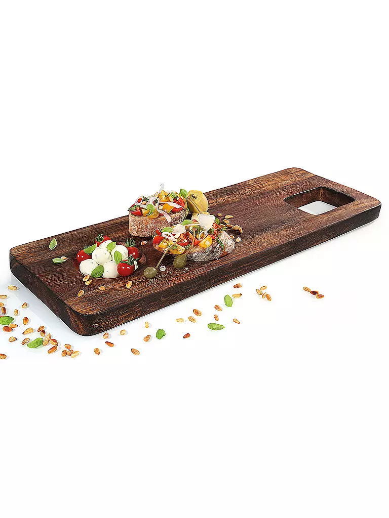 ZASSENHAUS | Tabla de servir 58×20 cm acacia | Marrón