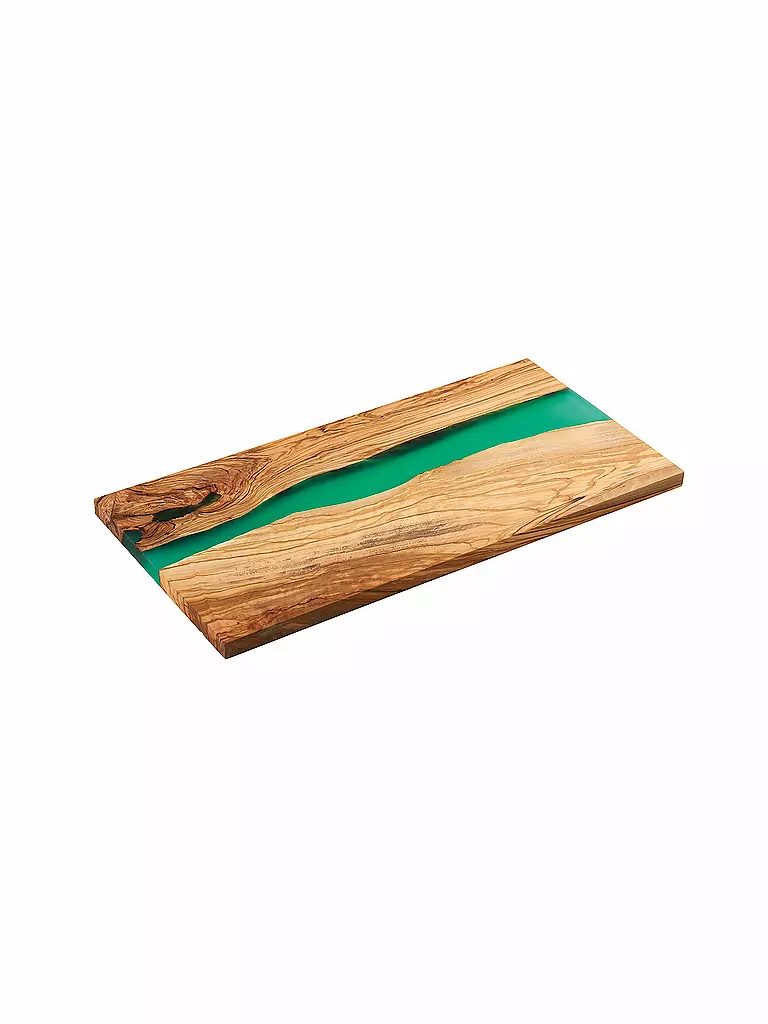 ZASSENHAUS | Tabla de servir Olive 45x22cm Marrón/Verde | Marrón