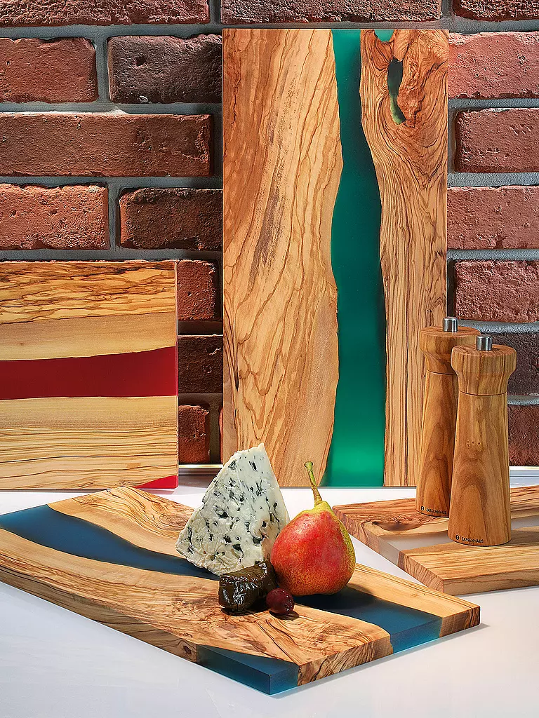 ZASSENHAUS | Tabla de servir Olive 45x22cm Marrón/Verde | Marrón