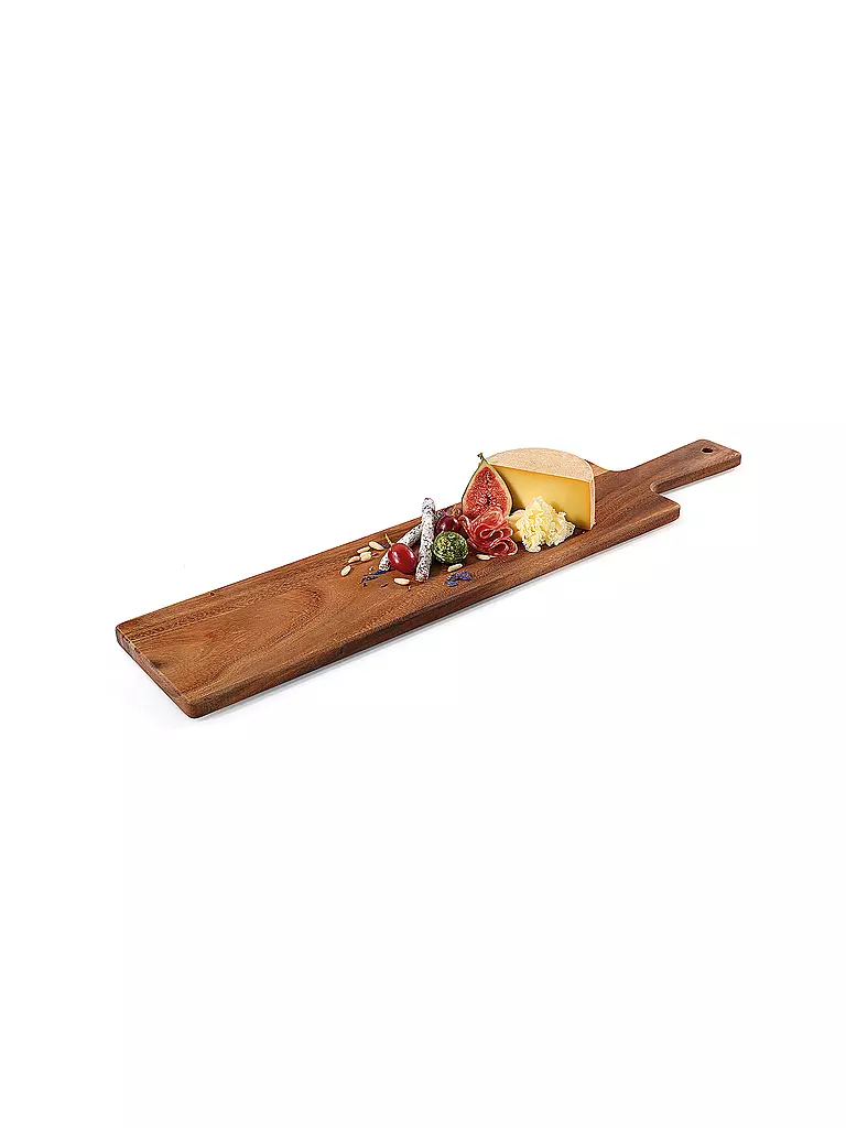ZASSENHAUS | Tabla de servir/baguette de acacia de 60×13 cm | Marrón