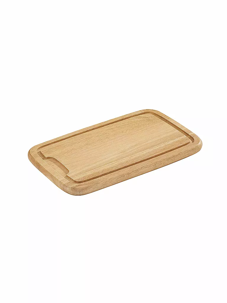 ZASSENHAUS | Tabla de trinchar de madera de caucho 36x23cm | Beige