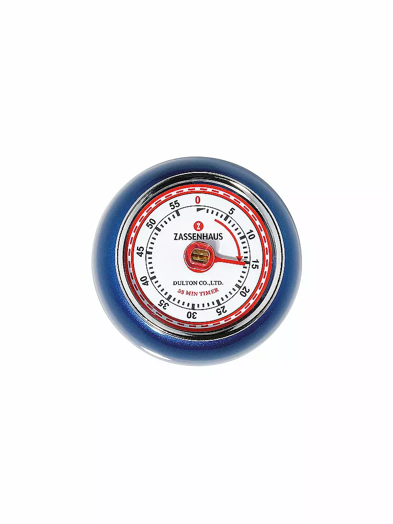 ZASSENHAUS | Temporizador de cocina SPEED 7cm Azul Metálico | 