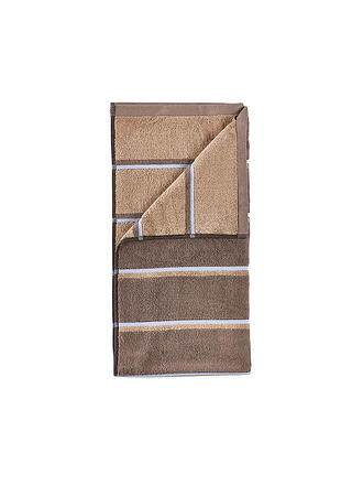ZONE DENMARK | Toalla de ducha SAUNA 70x140cm Taupe/CamelskyBlue