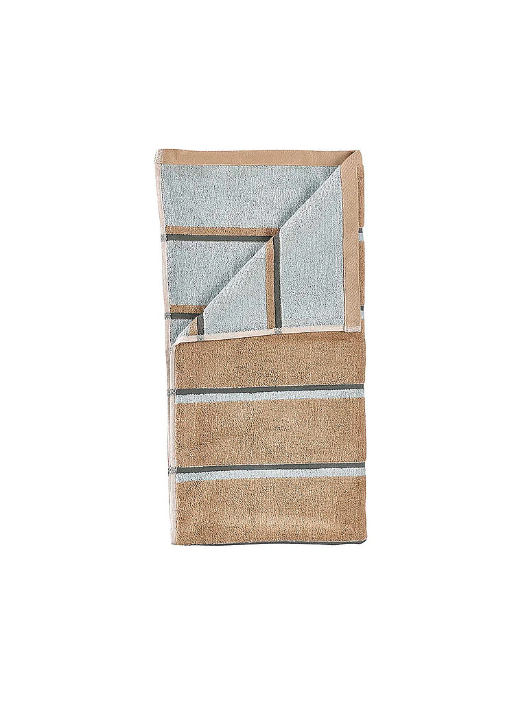 Toalla de ducha SAUNA 70x140cm Camel/Azul Hielo/Verde Oliva camel