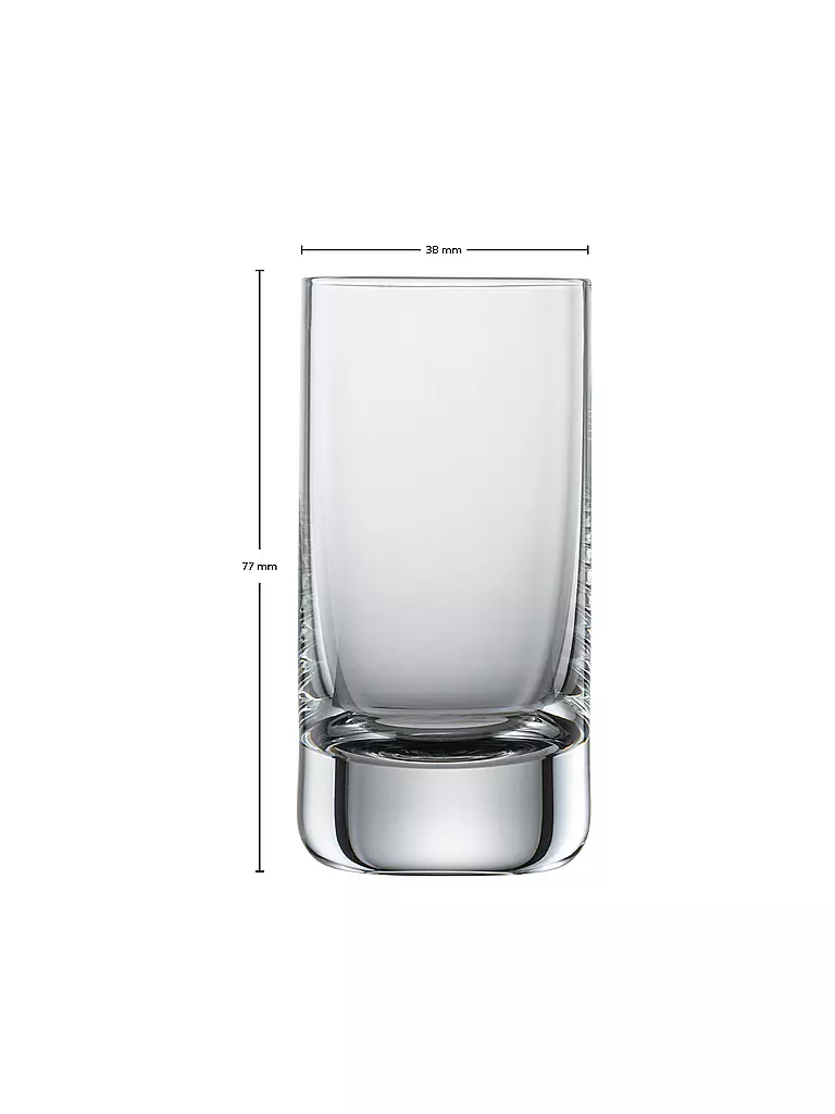 ZWIESEL GLAS | Juego de 6 vasos de chupito SIMPLE 46ml | 