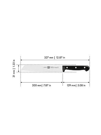 ZWILLING | Cuchillo de pan 20cm TWIN-CHEF Negro