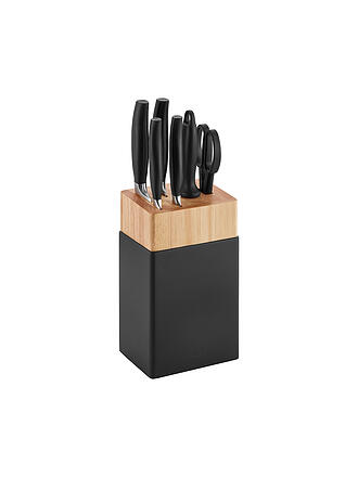 ZWILLING | Juego de bloque de cuchillos de 7 piezas FIVE STAR Negro
