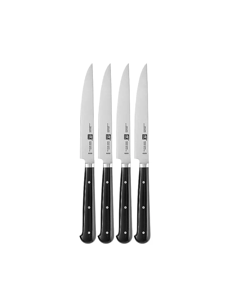 ZWILLING | Juego de cuchillos para carne de 4 piezas. | Negro