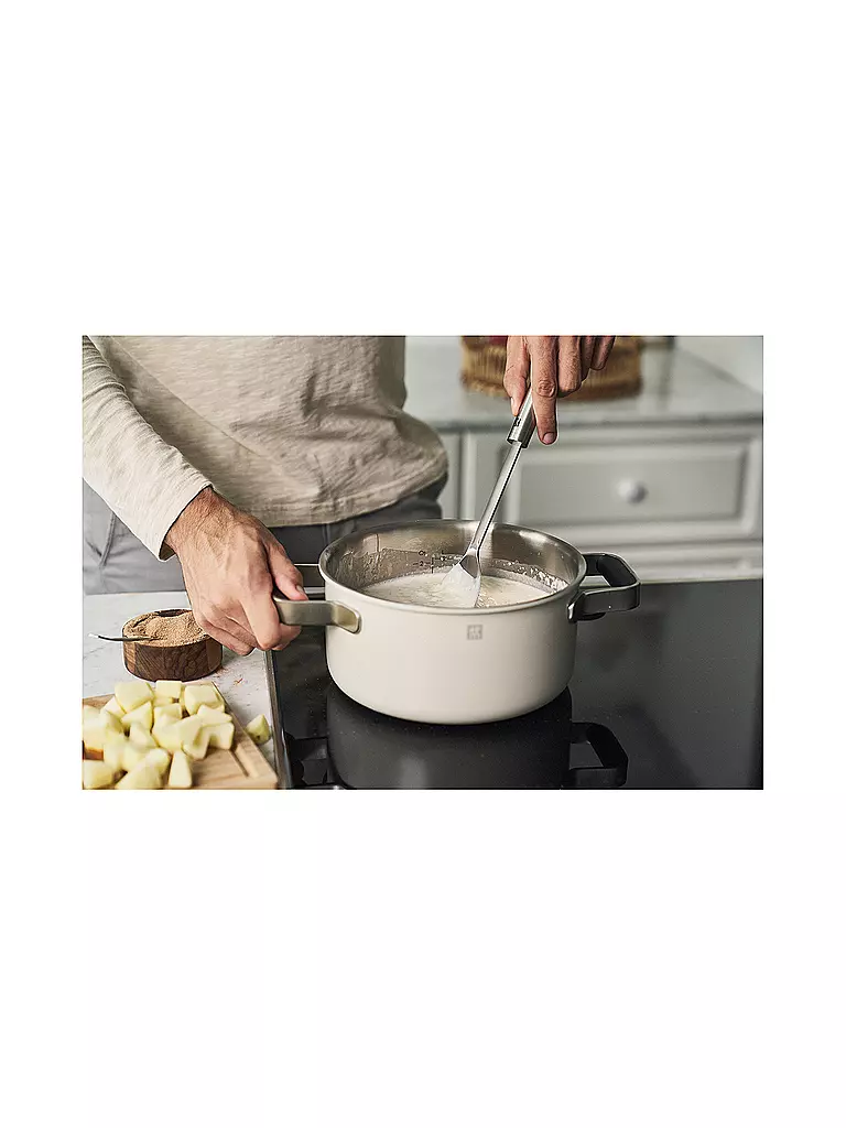 ZWILLING | Kochgeschirr - Set 5tlg. PURE Edelstahl / Elfenbein  | Crema