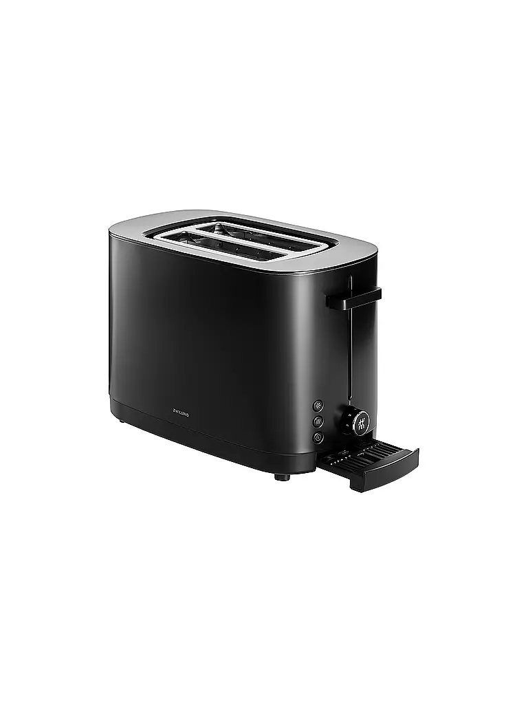 ZWILLING | Tostadora ENFINIGY® de 2 rebanadas, acero inoxidable, 2 ranuras cortas, negro | Negro