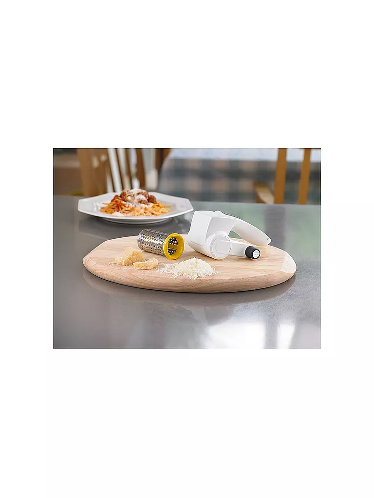 ZYLISS | Rallador de queso CLASSIC con tambor fino de acero inoxidable blanco | 